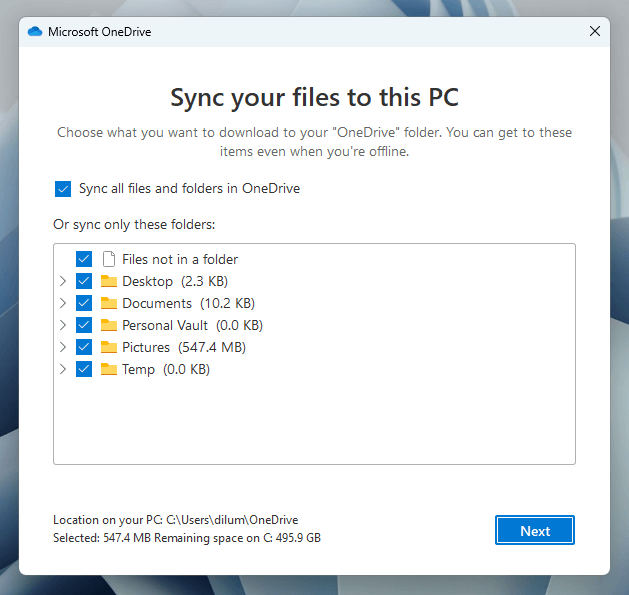 Windows ファイルエクスプローラーに OneDrive を追加する方法 画像 4
