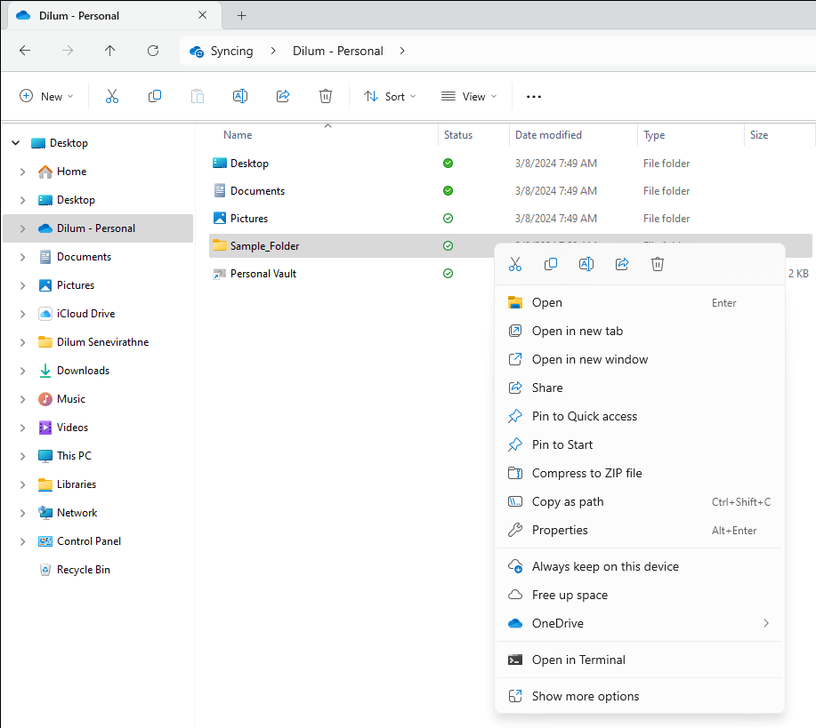 Windows ファイルエクスプローラーに OneDrive を追加する方法 画像 7