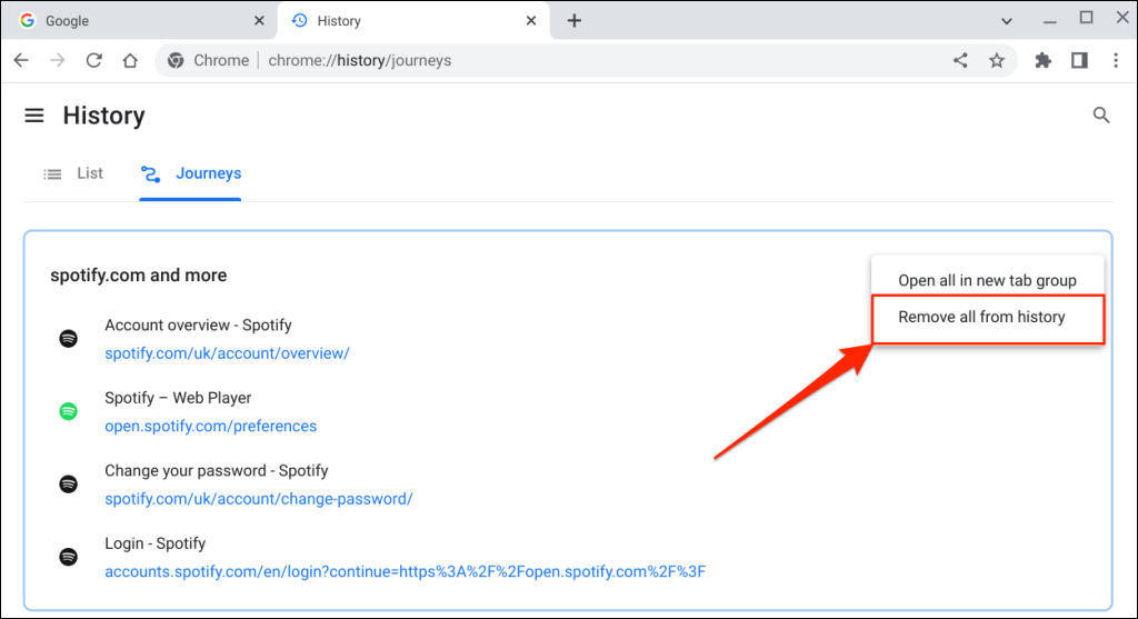 Chromebookで閲覧履歴を消去する方法 画像5