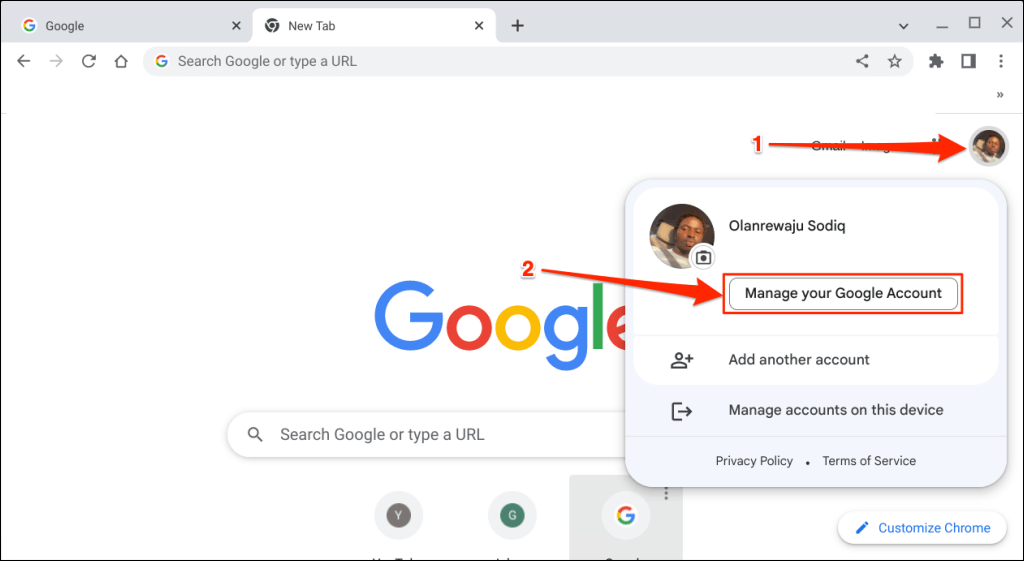 Google検索履歴の画像を削除する方法
