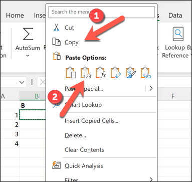 在 Excel 中貼上儲存格值以覆寫循環引用公式