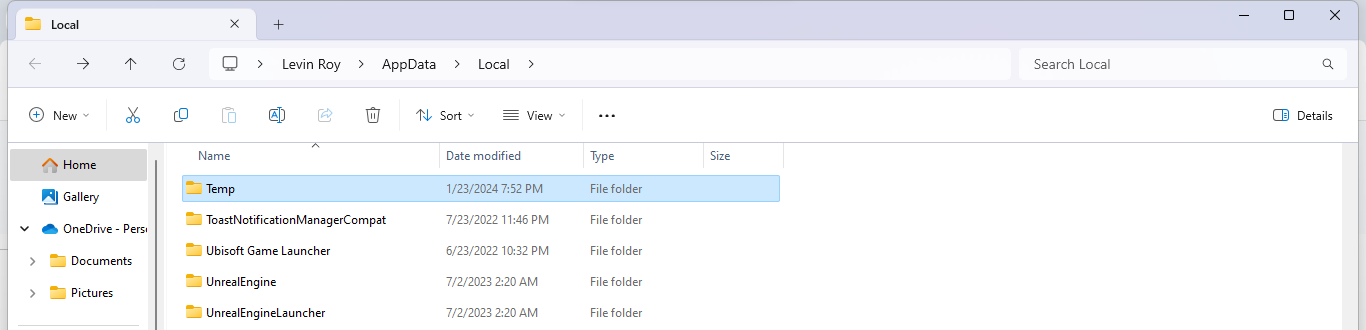 臨時ガイドを特定