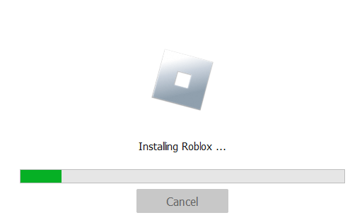 Robloxインストールメッセージ