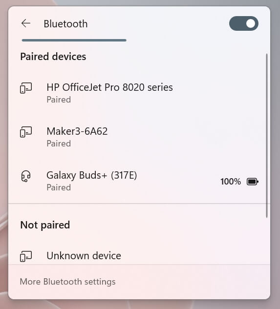 Windows 11でBluetoothをオンにする方法 画像3