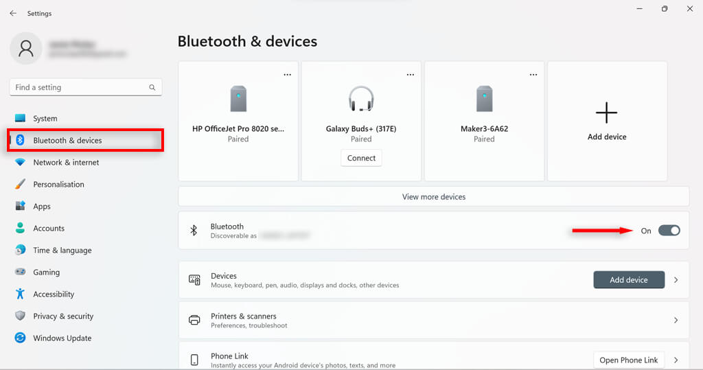 Windows 11でBluetoothをオンにする方法 画像5