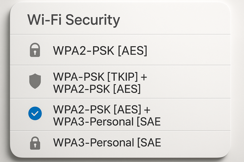 protocolli di sicurezza wifi