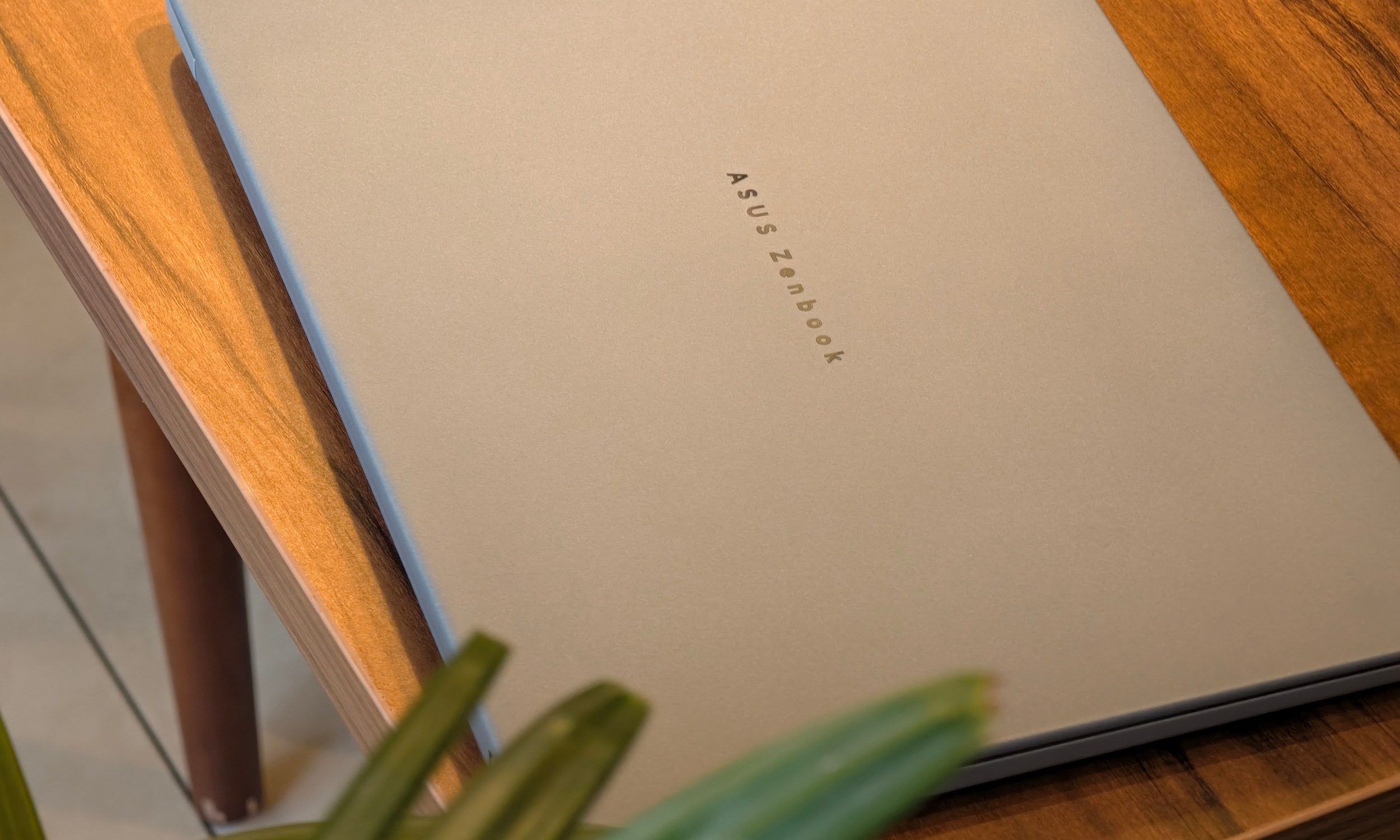 مراجعة ASUS Zenbook A14 - الغطاء العلوي