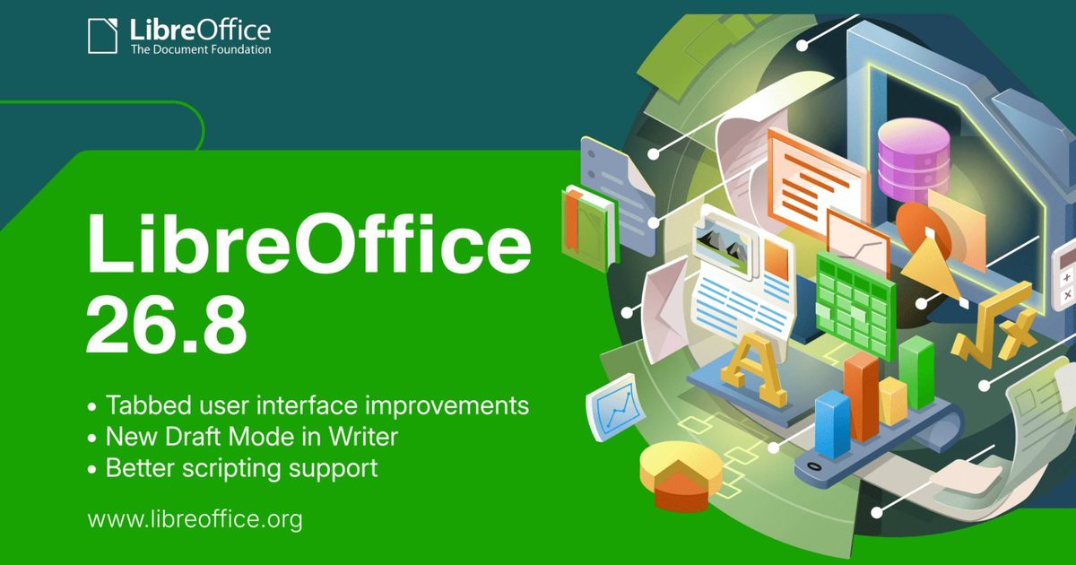 LibreOffice 26.8: ميزات جديدة دون إقحام للذكاء الاصطناعي