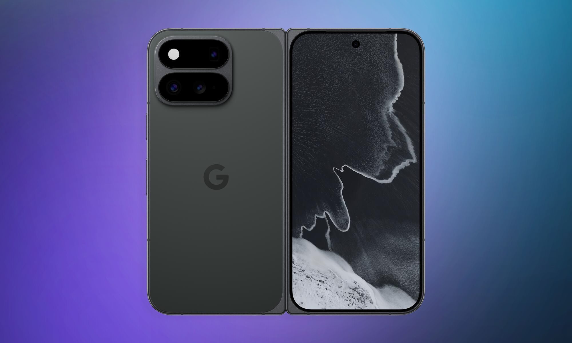 هاتف Pixel 11 Pro Fold بلون أوبسيديان