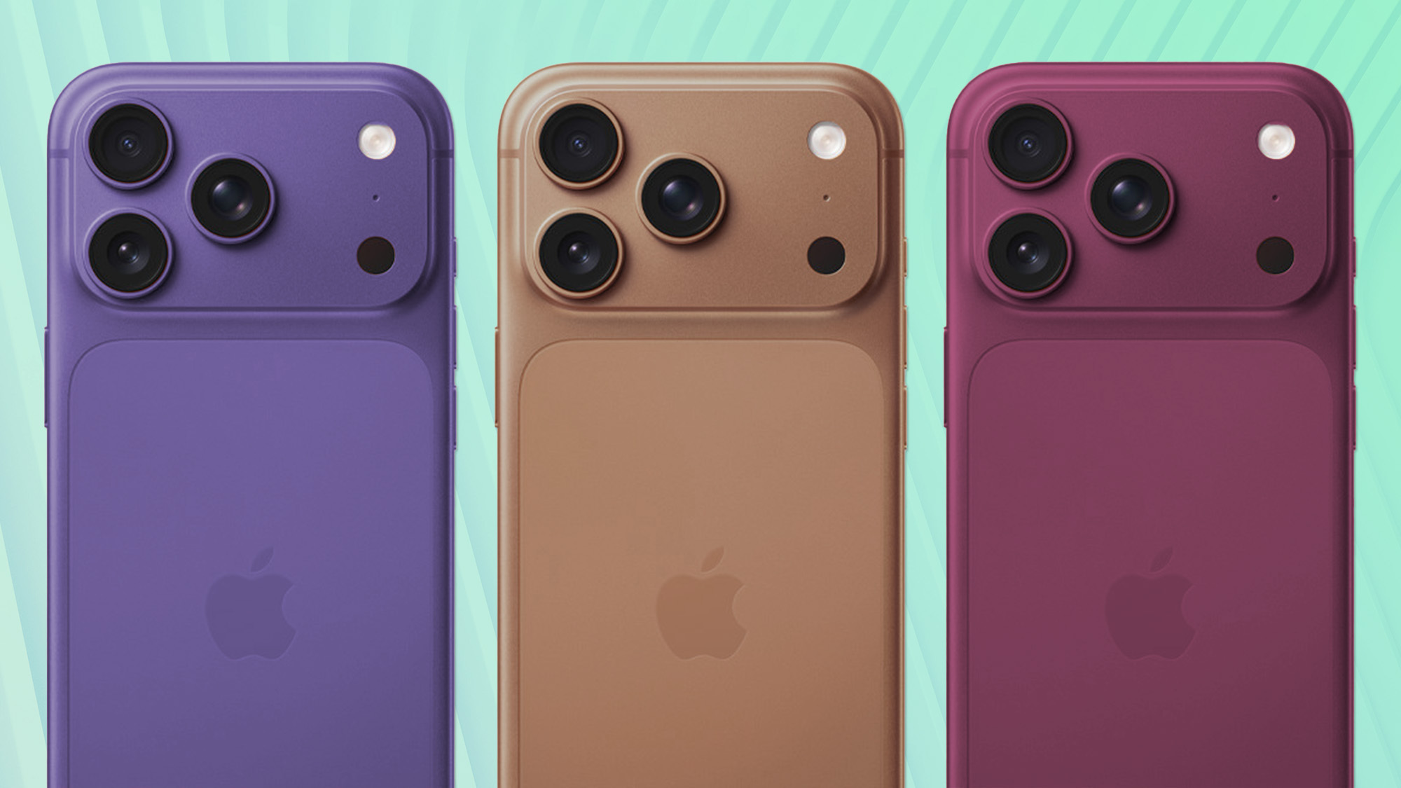 ألوان iPhone 18 Pro: بنفسجي، بني، خمري