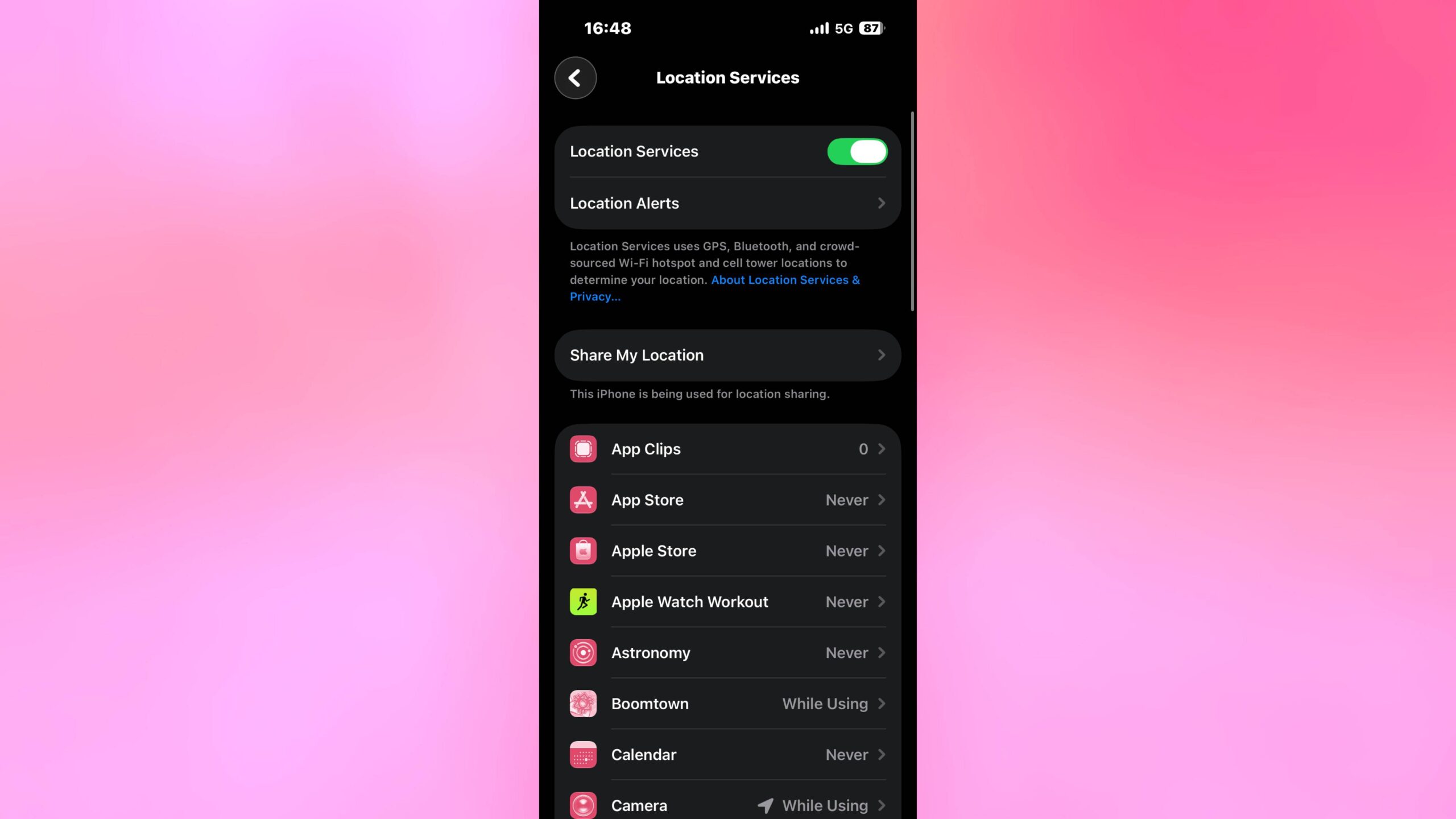 كيفية تعطيل خدمات الموقع التي تعمل في الخلفية على iPhone