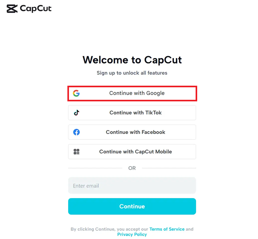CapCut يوضح أن نفس البريد الإلكتروني يمكن أن يفتح حسابات مختلفة عند استخدام طرق تسجيل دخول مختلفة.