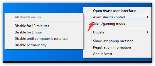 لقطة شاشة لتعطيل الحماية في Windows Security