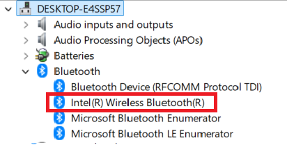 إدارة الأجهزة في Windows 11 تظهر عدم وجود فئة Bluetooth بعد اختفاء المحول.