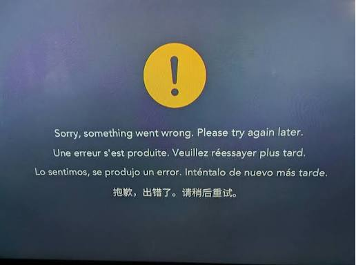 إصلاح خطأ "Sorry, Something Went Wrong" في Disney+ على التلفاز