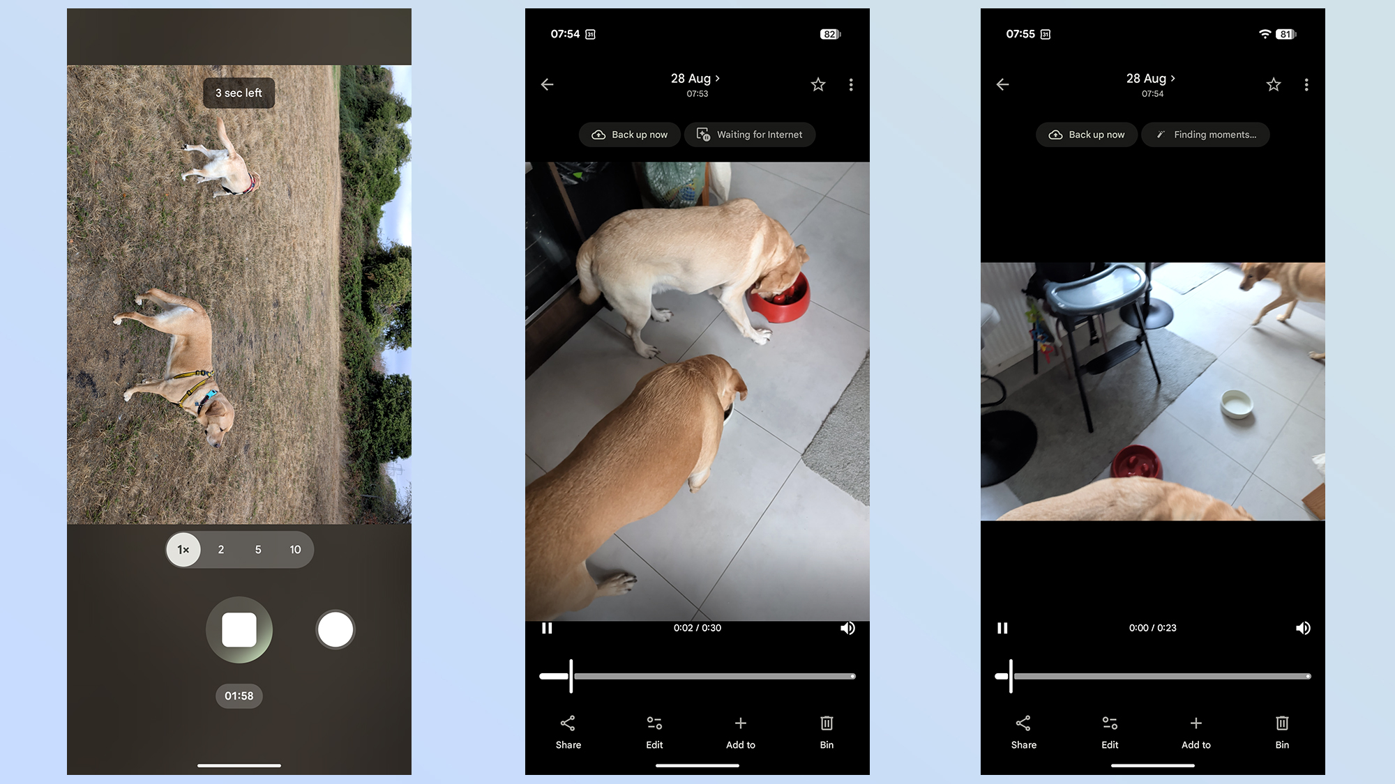 لقطات شاشة لميزة Magic Capture
