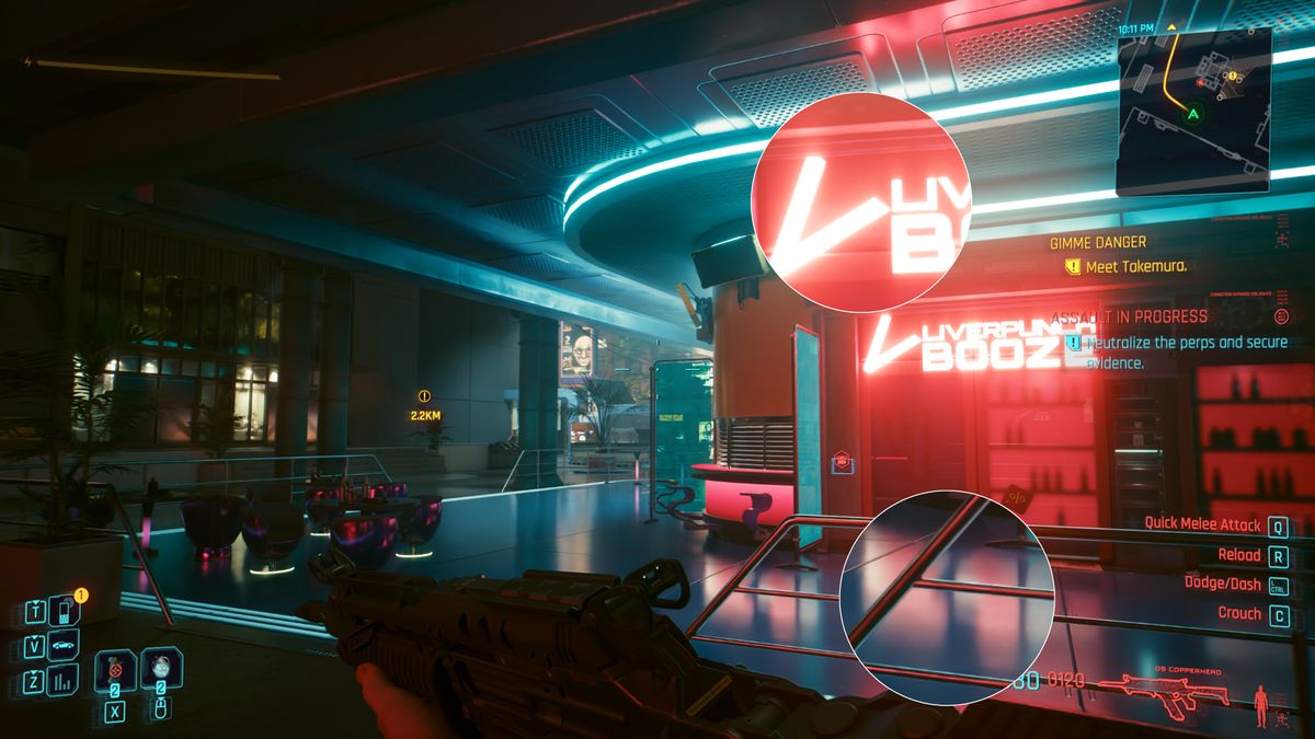Cyberpunk 2077 DLSS 4 إعادة بناء الأشعة