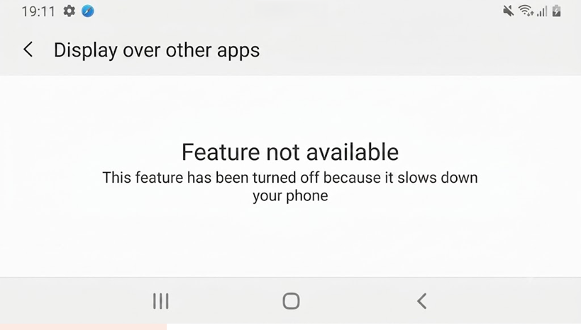 حل مشكلة عدم توفر ميزة "الظهور فوق التطبيقات الأخرى" في Android