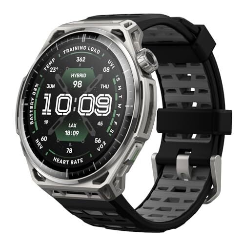 ساعة Amazfit Balance 3 الذكية بنظام تحديد المواقع (GPS)، مقاس 48 ملم، شاشة AMOLED مقاس 1.5 بوصة بزجاج ياقوتي، إطار من الفولاذ المقاوم للصدأ، بطارية تدوم 21 يومًا، مصباح يدوي، سعة تخزين 64 جيجابايت، خرائط دون اتصال بالإنترنت، مقاومة للماء حتى 10 ATM، متتبع لياقة بدنية لأكثر من 180 رياضة و HYROX، متوافقة مع Android و iPhone