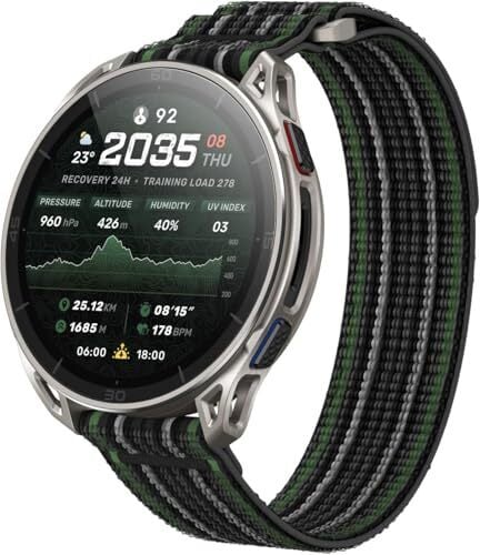 ساعة Amazfit Cheetah 2 Ultra الذكية بنظام تحديد المواقع GPS مقاس 47 ملم، شاشة AMOLED 1.5 بوصة من زجاج الياقوت، هيكل من التيتانيوم، بطارية تدوم 30 يومًا، مصباح يدوي، سعة 64 جيجابايت، خرائط غير متصلة بالإنترنت، مقاومة للماء حتى 5 ضغط جوي، أكثر من 180 وضعًا رياضيًا ومتتبع لياقة HYROX لنظامي Android و iPhone