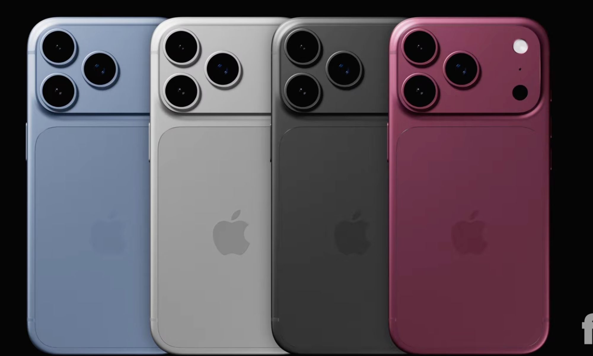 هاتف iPhone 18 Pro بألوانه المتعددة