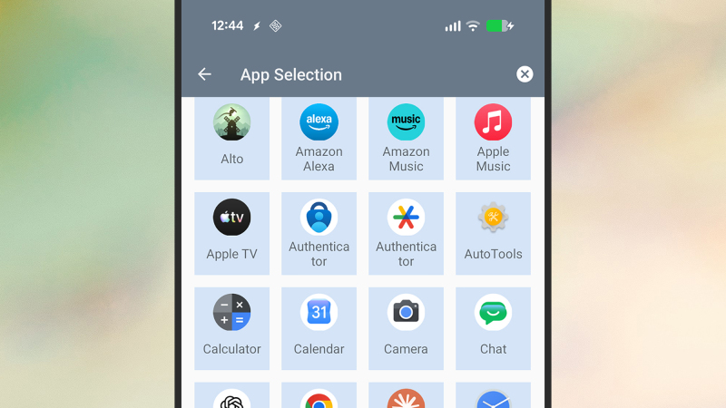Scegli app per la rotazione automatica.