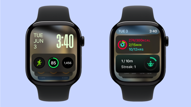 الودجات على Apple Watch