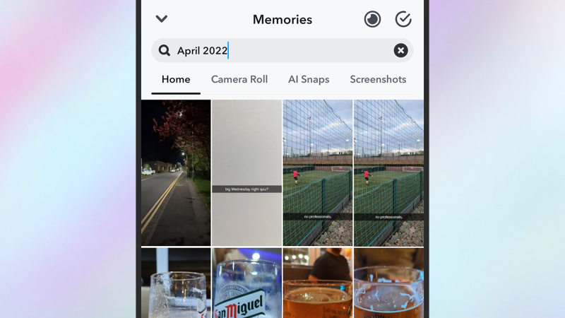 ذكريات Snapchat