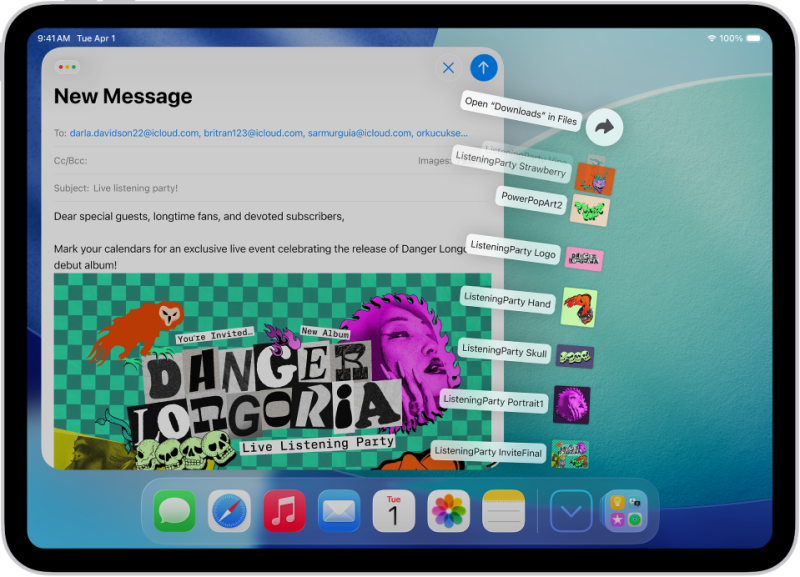 إضافة مجلدات تفاعلية إلى Dock