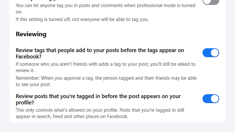الإشارة في Facebook