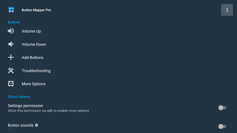 لقطة شاشة لتطبيق Button Mapper