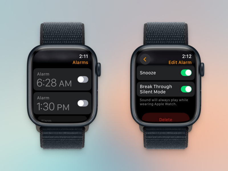 تجاوز الوضع الصامت على Apple Watch.