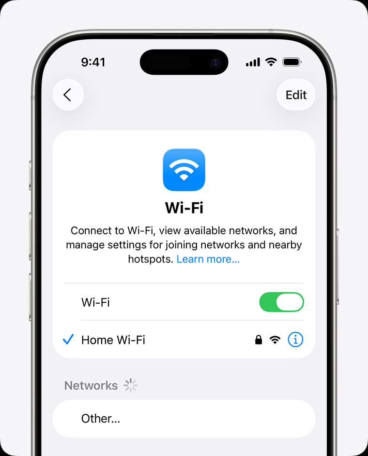 فحص حالة تخزين iPhone، و Wi-Fi، والشحن بينما تقوم Apple Intelligence بإعداد Clean Up في Photos.