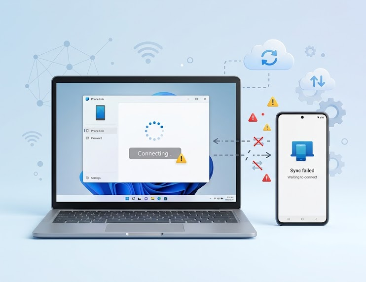 حل مشكلة تطبيق Phone Link لا يعمل على Windows