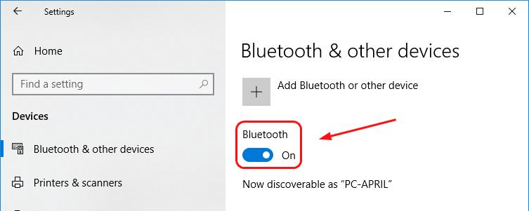 التحقق من تشغيل Bluetooth و Wi-Fi على Windows و Android لميزة Nearby Share.