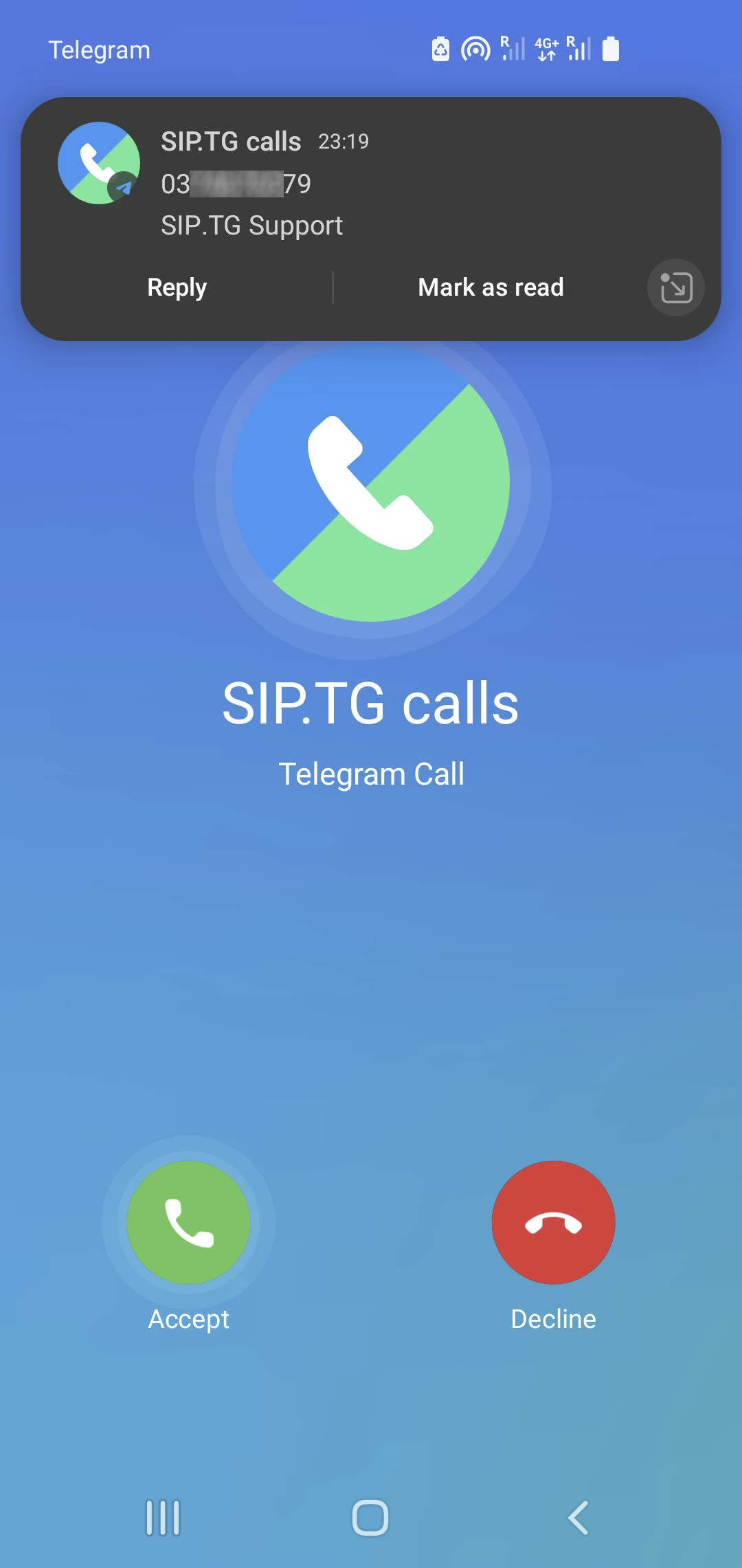 شاشة مكالمة Telegram عالقة عند جارٍ الاتصال أو تبادل مفاتيح التشفير أثناء التبديل بين Wi-Fi وبيانات الجوال.