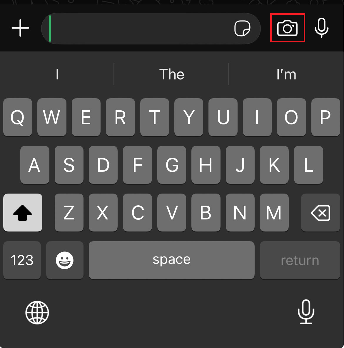 كاميرا WhatsApp واختبار إرسال صورة جديدة للتحقق مما إذا كان خيار HD يظهر.