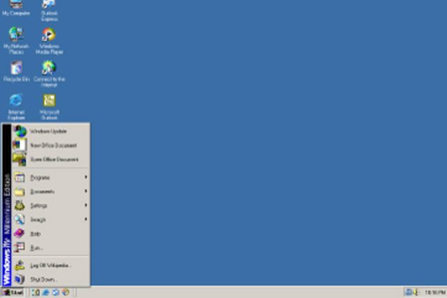 سطح مكتب إصدار Windows Millennium.