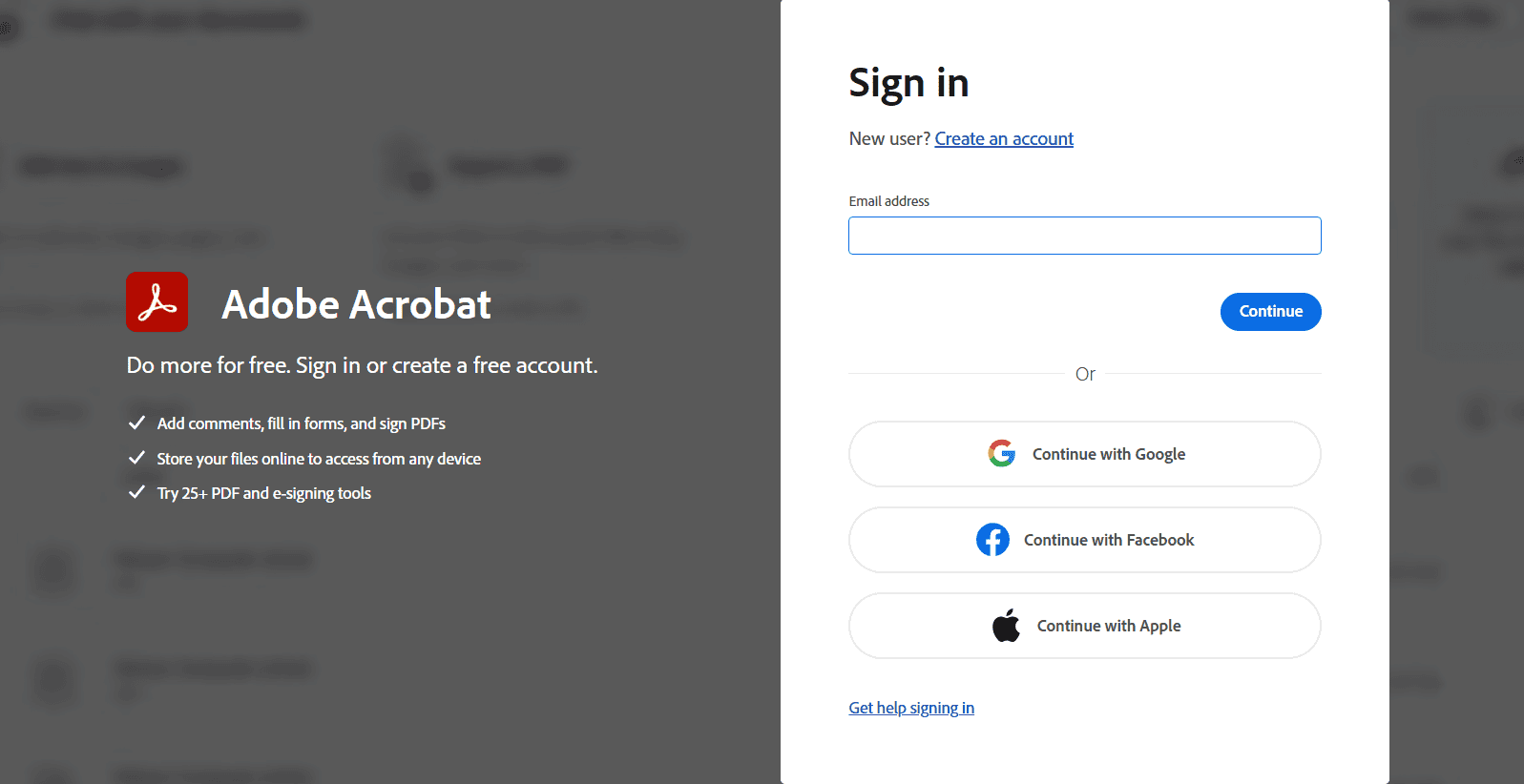طريقة تسجيل الدخول إلى Adobe Acrobat خطوة بخطوة