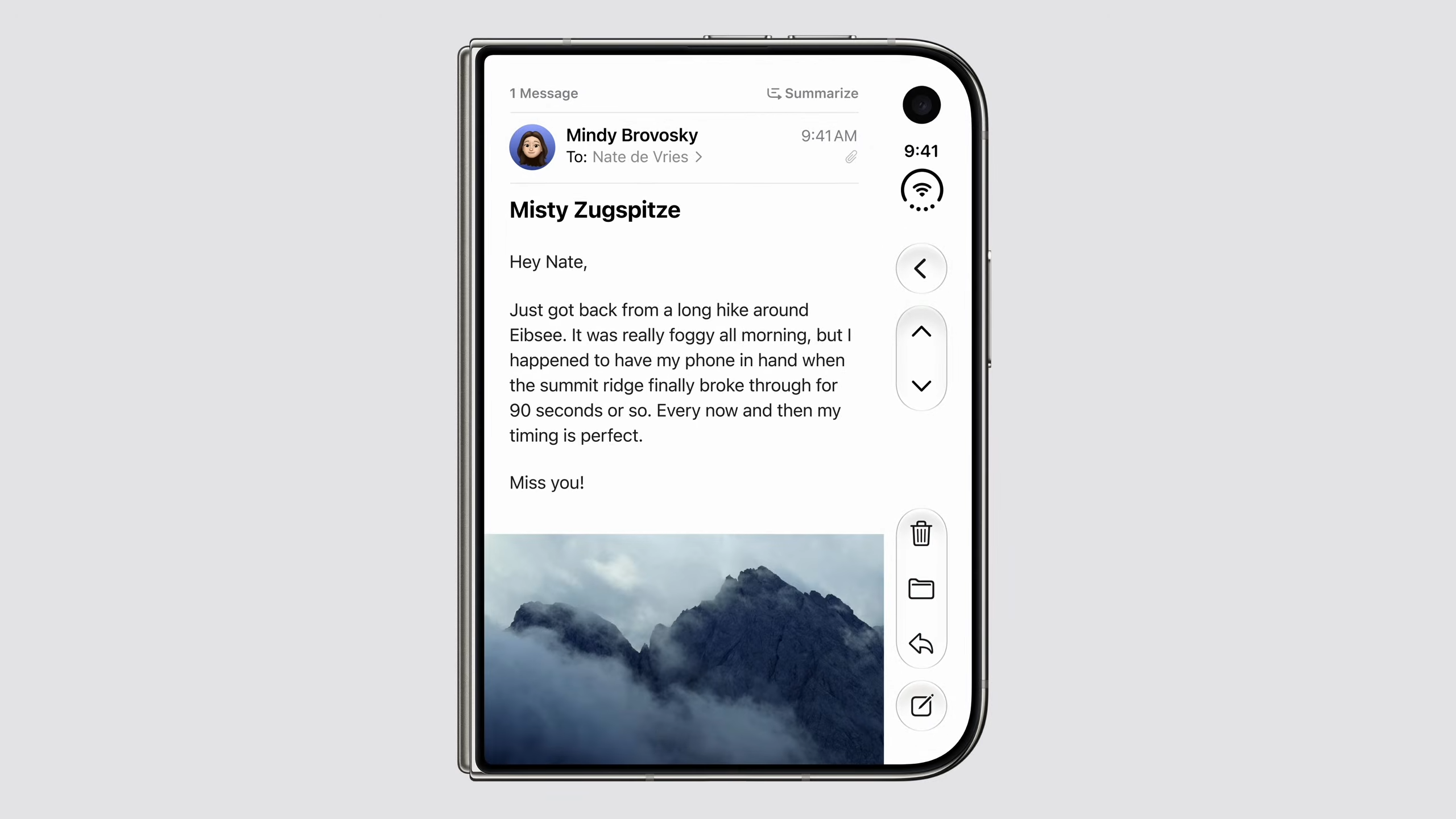 قوائم iPhone Duo على الجانب الأيمن