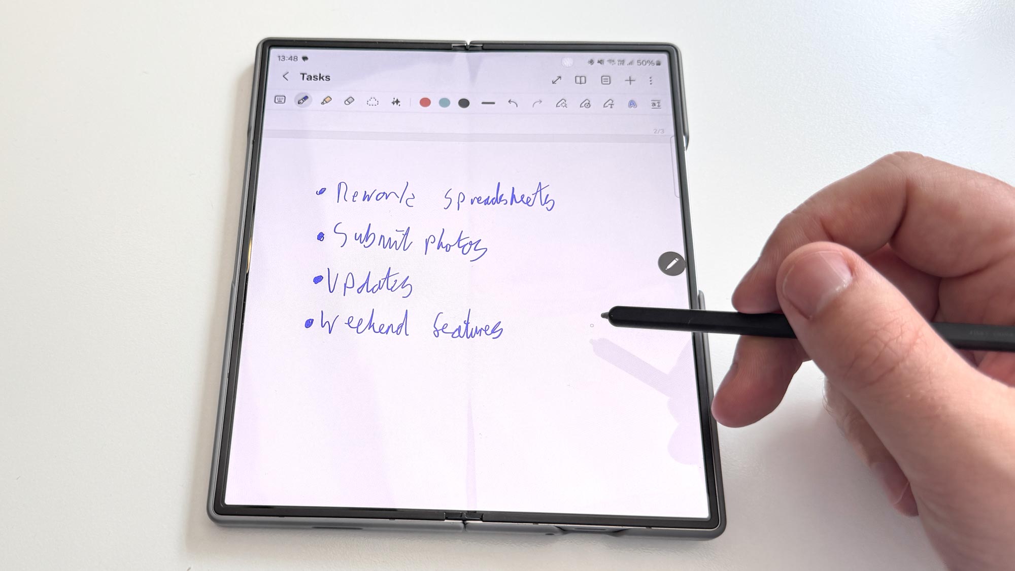 هاتف Samsung Galaxy Z Fold 6 وقلم S Pen