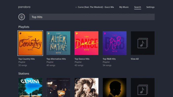 تطبيق Pandora لا يعمل