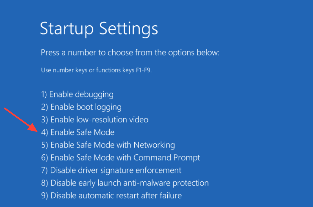 لقطة شاشة لبيئة استرداد Windows مع خيارات متقدمة