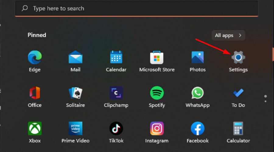 إعدادات Windows 11
