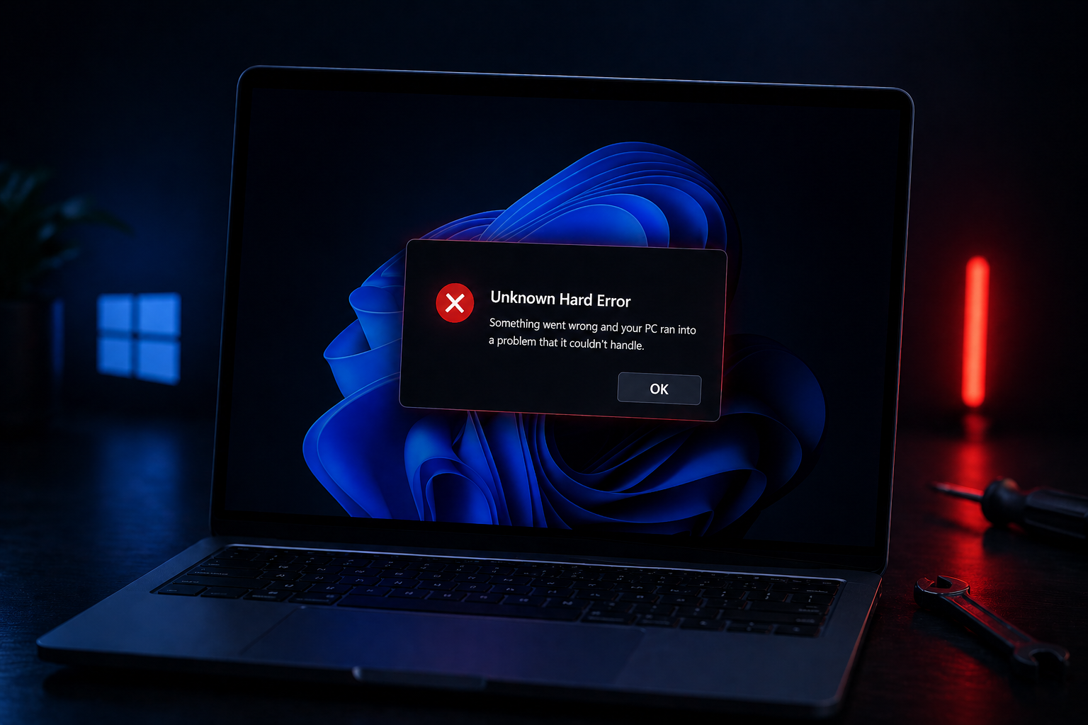 خطأ غامض في Windows 11: حل مشكلة الشاشة السوداء المنبثقة