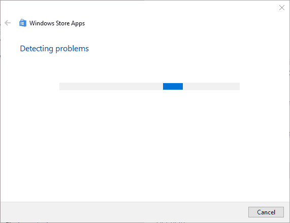 Een schermafbeelding van de Hulu-app in de probleemoplosser voor Windows Store-apps.