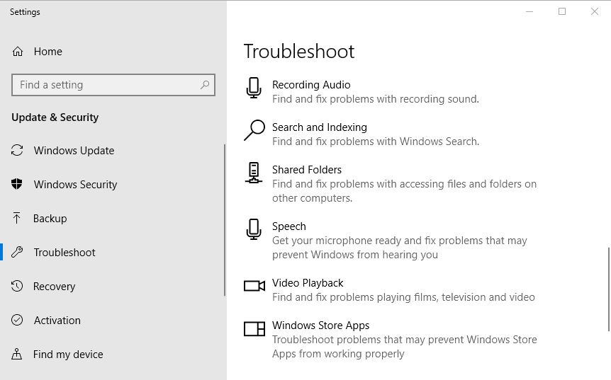 Afbeelding van de Windows-probleemoplosser