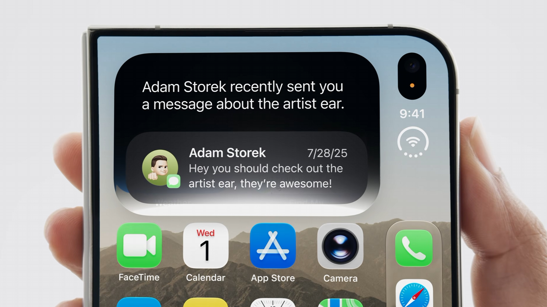 لقطة شاشة من حدث Apple في سبتمبر 2026
