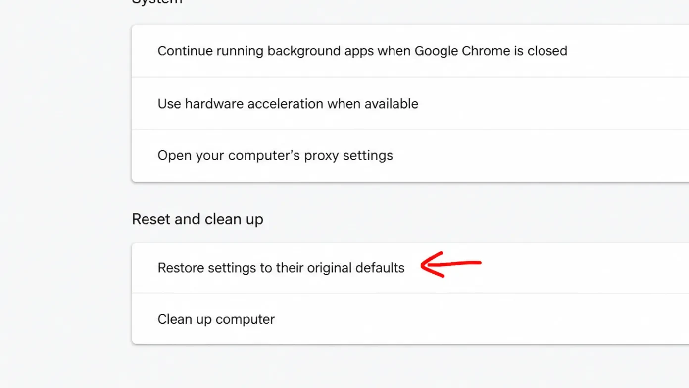 Chrome-instellingen resetten