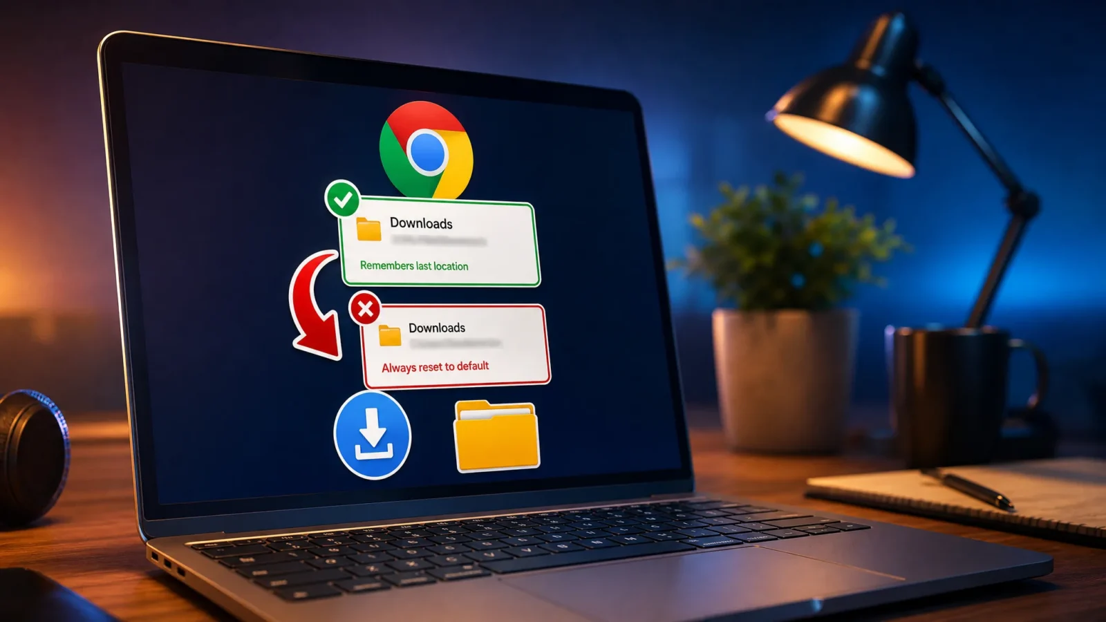Chrome-probleem opgelost: De standaard downloadmap werd niet opgeslagen.
